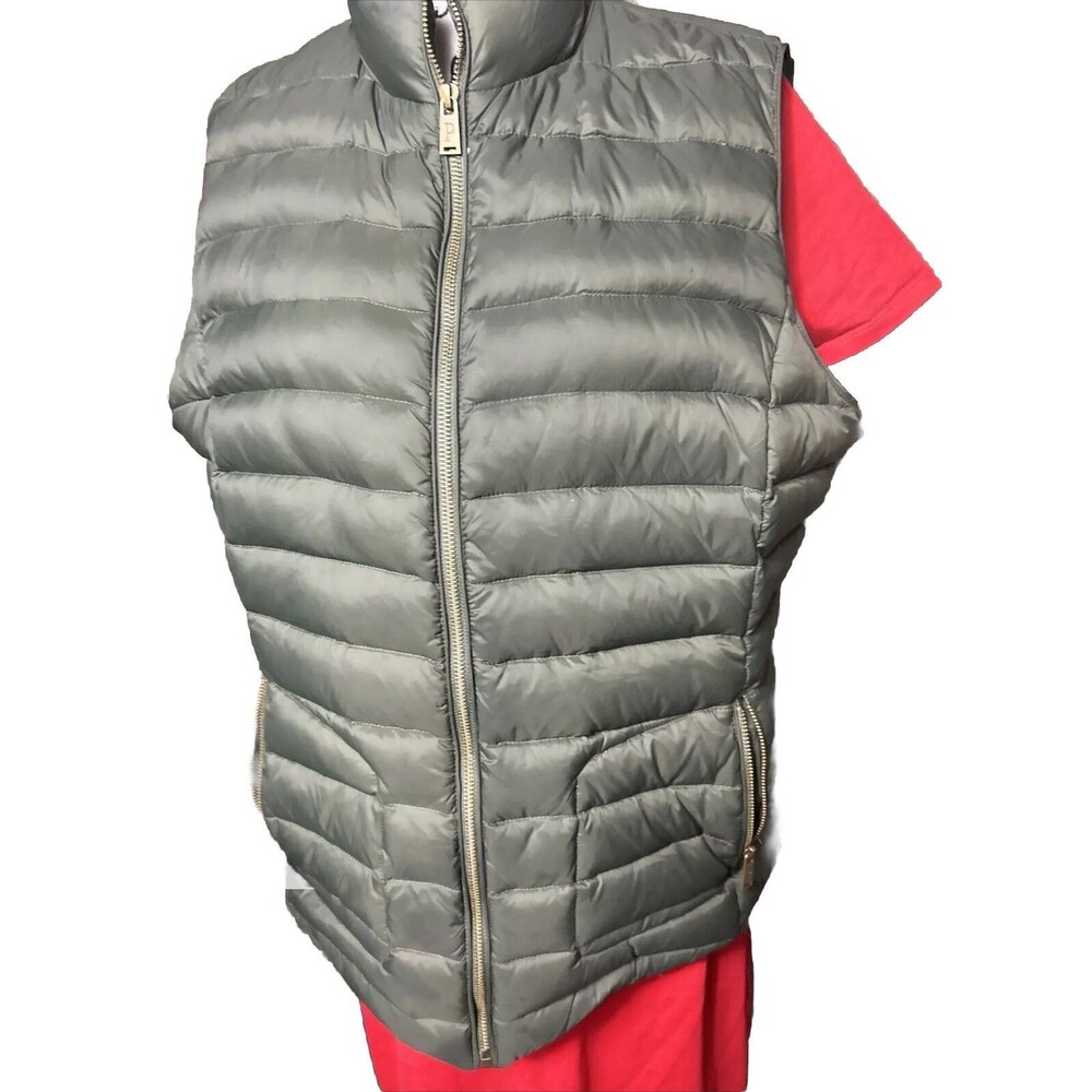 Pendleton Green DownPuffer Vest Sz XL w Quilted Patch Outdoor Preppy Winter Vest